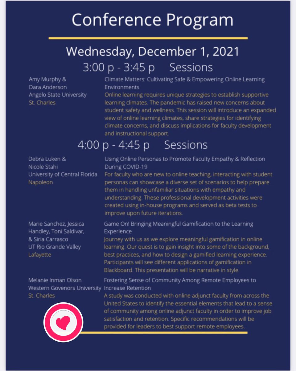 I was honored to be a presenter at the United States Distance Learning Association  International Forum for Women in E-Learning. I loved learning from so many talented and inspiring women! #USDLA #IFWE