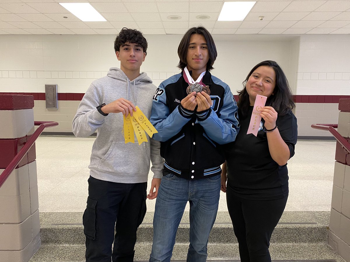 PaetowDecathlon's tweet photo. βοΈ We placed 9th @ the Pearland District meet! (Top 10 was the goal out of 21). And now, we prepare for Regionals in January! Not too bad for our FIRST year. Well done Nathan who medaled in Varsity, Ximena in the Scholastic division, & Mohammad in Honors! @PaetowHS @MrNesossi βοΈ https://t.co/3LC06tJXMo