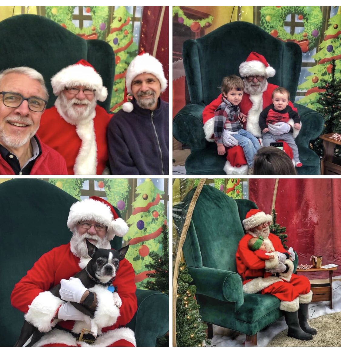 GroveAyers's tweet photo. Merriment and Mission. 

Merriment with a Mission. 
Helping Santa (Lyle McCaw  from @AmFamLyleMcCaw) spread cheer and raise money for ROC Recovery Center on a damp chilly day at @medford_village for #SelfiesWithSanta
#southernoregonstrong 
#medford https://t.co/jZM2Ft8w02
