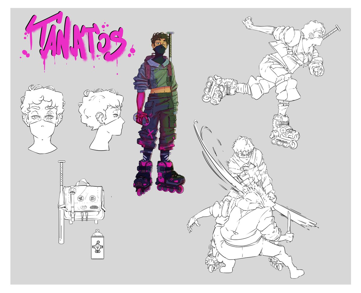 pedrust0's tweet image. ref sheet do meu #jetsetsona feito pela @PamelaFuca 
mf is hot af tho
#jsr #jsrf #jetsetradio #jetsetradiofuture #sega
