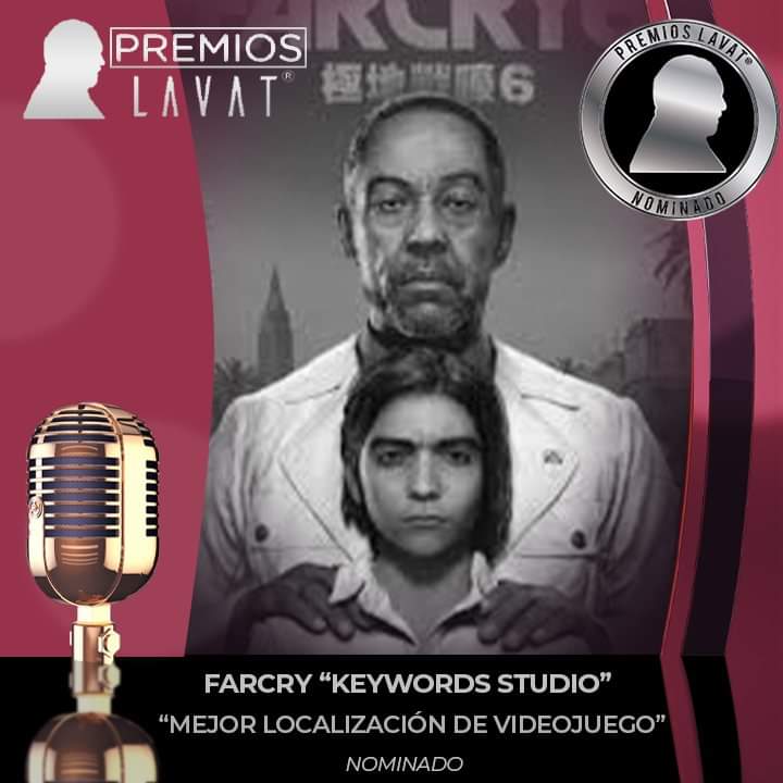 Writer_galOo's tweet photo. @Keywords_Loc nominado a los premios #latav en la categoría "Mejor Localización de Videojuegos" por: Call of Duty Black Ops Cold War, Far Cry 6 y Guardians of the Galaxy
¡Un orgullo formar parte del equipo de @FarCrygame ! #premioslavat #localización #Videojuegos #gameloc 🤗🎮🕹 https://t.co/gbGp0NlMG7