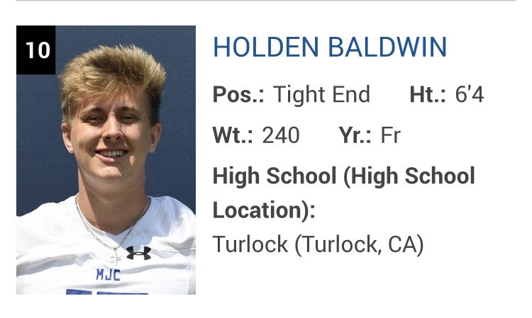 2021 Grizzly Bowl Offensive MVP … Holden Baldwin.