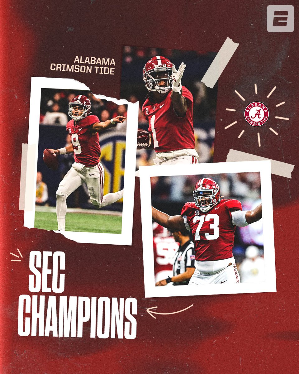 ALABAMA CAME TO PLAY 😳 

The Crimson Tide get the statement win over No. 1 Georgia and claim the SEC championship 🏆