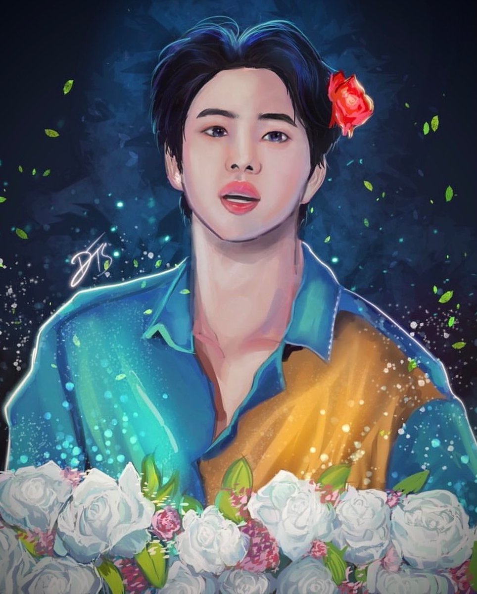 Happy birthday to the one and only WWH 
#HappyBirthdayJin #ForeverYoursJin #BrightestMoonJin #1204WinterPrince #김석진 #イラスト @BTS_twt