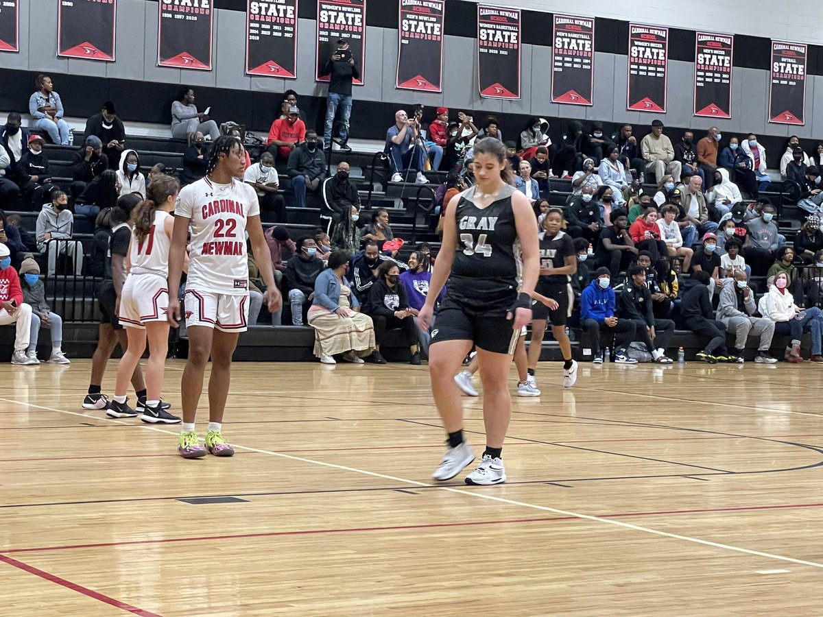 PGH_SCarolina's tweet photo. Karlee Phelps (2025) led Gray Collegiate with 12 points.  Gray missed Mason the rest of the game tonight along with a few other players.  Kids played extremely hard despite being short handed. @ashleybruner_ #CNHYShowcase #PrepHoops #SwannysRoundballReview https://t.co/0r3TT0LffX