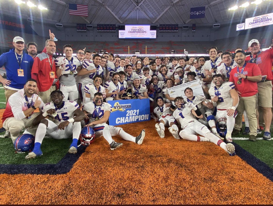 Thank you to everyone who made the trip up to Syracuse and for your support not only today but all year long. 

We did it!

<a href="/Carmelschools/">Carmel Central School District</a> <a href="/CarmelRamsBC/">Carmel Rams Booster Club</a> <a href="/CarmelCrazies_/">RAM NATION</a> <a href="/CarmelHS_info/">CarmelHS_info</a> <a href="/DirectRays/">Ray Gallagher 🇺🇸</a> <a href="/HVSportsReport/">Rich T HVSR</a> @lohudinsider <a href="/KDJmedia1/">Kevin Devaney Jr.</a>