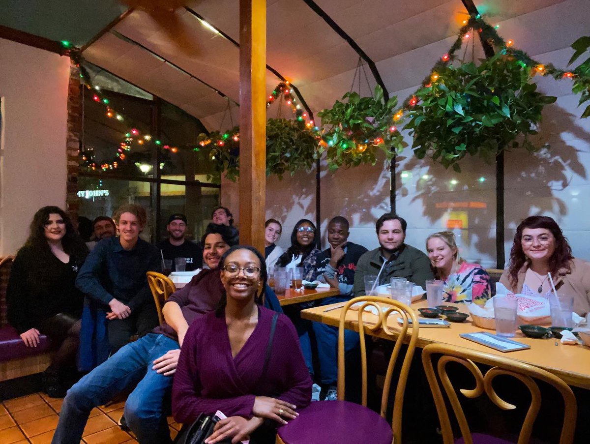 WZMB913's tweet photo. We had a great time last night celebrating our last day on air for the semester, and all of our zombie trainees passing their on air exams! #wzmb #collegeradio #happyholidays https://t.co/mvCyxMVJQi