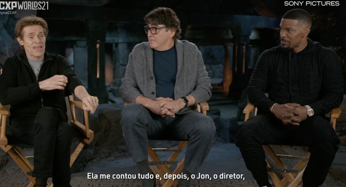 Spider_Leaks's tweet photo. Willem Dafoe, Alfred Molina &amp; Jamie Foxx attend CCXP Worlds #SpiderManNoWayHome https://t.co/kmyJxh85aH