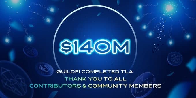 🎇Congratulation to @GuildFiGlobal has successfully raised 140m from Copperlaunch! 🎉

🚨The TLA off $GF token is now closed! 

🎊Lets make GuildFi one of the best projects ever.😎

🎉Onwards and upwards from here, #GuildFiers!🔆

#SSVENTURES