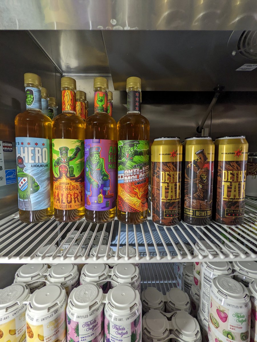 OlympicTavern's tweet photo. Who needs coal, when you can give the gift of @RevBrewChicago x @JeppsonsMalort. Ruin someone's holiday today! Limited bottles available to go, right next to the #DethsTar tallboys. https://t.co/He60u1sYO1