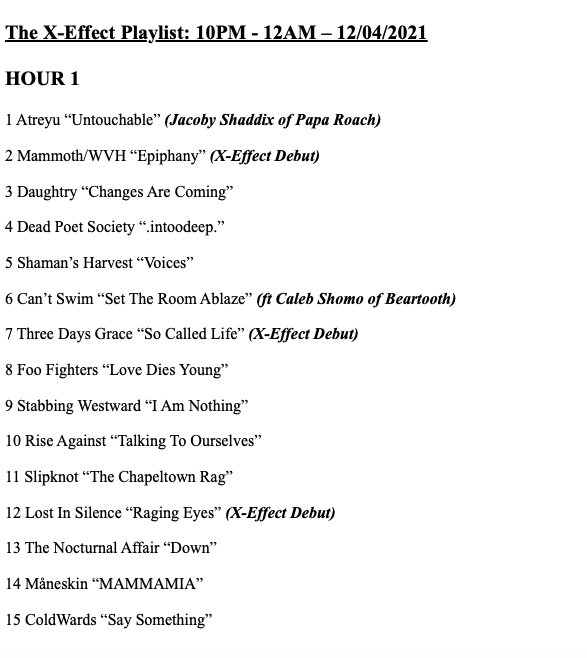 ThePaulyKover's tweet photo. Preview THE X-EFFECT Playlist! #NewMusic Saturdays 10p-Midnight ET / 7-9p PT on #RealRock @1039TheBear! Stream LIVE at https://t.co/nHR2nIeHyl

LOCAL X kicks off Hour 2 w/ @SFT_Salvation &amp; #Calloused! #TheXeffect

In a Local Band? SUBMIT YOUR STUFF to pauly@1039thebear.com https://t.co/aIiYL6OtI0