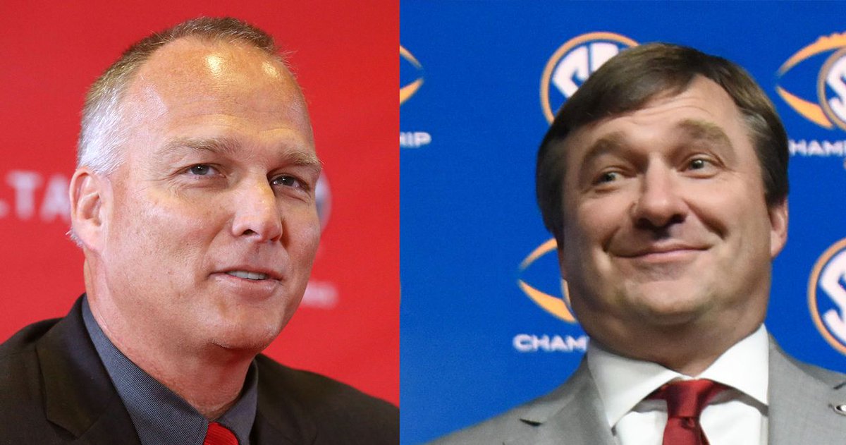 CFBHome's tweet photo. 62-17                               64-15
2 SEC Titles            1 SEC Title 
3 SEC East             4 SEC East

It would be insane if Kirby Smart ends the 2021 season with only the SEC East Title to show for it. Next game is must win for momentum in my opinion. First 79 games. https://t.co/k24nWqM6Rv