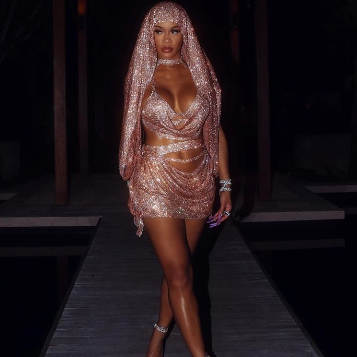 RichardRozzay's tweet photo. Custom #Hausofrichh inspired by @Saweetie performance look. https://t.co/XoceCBdbN4