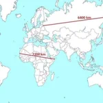 アフリカ大陸の幅とユーラシア大陸の幅の違い!実はアフリカの方が幅が広い!