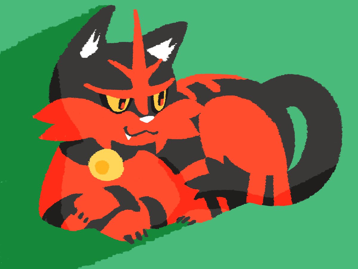 これは60分一本勝負でもう一つ考えてた案 ニャヒートかわいいね ジョンのイラスト これは60分一本勝負でもう一つ考えてた案 ニャヒートかわいいね ジョンのイラスト