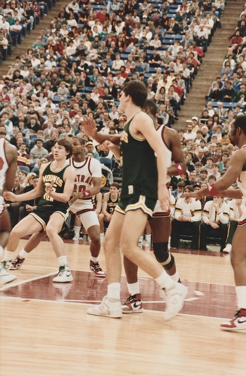 MUSTANG OF THE DAY- Dec 19 - Andy Schultz, Class of 1987. Andy, no.35 to the left, was an outstanding shooter and competitor for the Mustangs. He was an All Conference selection and a captain. One of the greatest teammates ever at MVHS! #TeamFirst #MakeEmBelieve #1000MustangWins