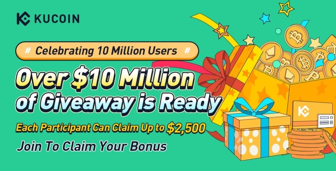 SafeDrops's tweet photo. GREAT KUCOIN EVENT 10 MILLION USERS!! 🔥🔥

$10 Million to distribute. 💰💰

👉🏼 Complete the tasks in the following form: https://t.co/xvjaDhmteS

✅ Create your Kucoin account and copy your UID, if you don't have an account create one now: https://t.co/ebJvryjpKj https://t.co/kxT6wzekE1