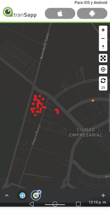 PoliticaCarta's tweet photo. El uso de la plataforma #TrasApp confirmaría que los autobuses se encontrarían mayoritariamente estacionados.
Vía @Radio19deAbril https://t.co/dV9jcgHYDP