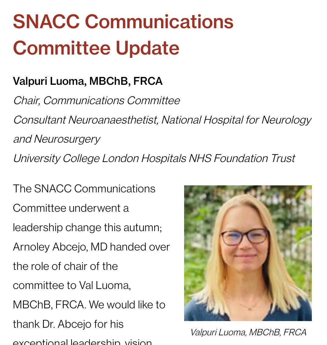 Girija Rath (@girijarath) on Twitter photo Report from <a href="/SNACCNeuro/">SNACC</a> communication committee by chair @Val_luo #Newsletter <a href="/snaccprez/">SNACC President</a> <a href="/AlanaFlex/">Dr. Alana Flexman</a> Report from <a href="/SNACCNeuro/">SNACC</a> communication committee by chair @Val_luo #Newsletter <a href="/snaccprez/">SNACC President</a> <a href="/AlanaFlex/">Dr. Alana Flexman</a>