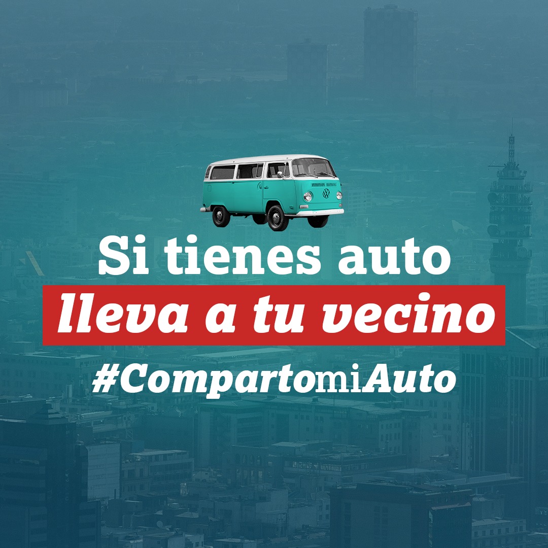¿Vas a votar o ya votaste? Si tienes auto compártelo con tus vecinos y vecinas, que nadie se quede sin votar. Usa #CompartoMiAuto y ofrece tu auto para que quien lo necesite te pueda contactar.