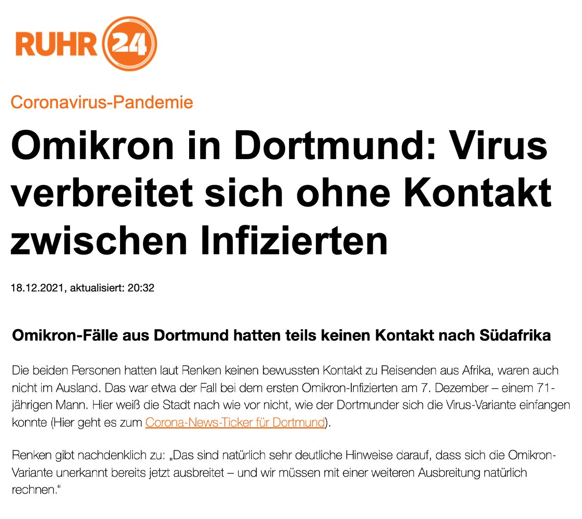 Wann bemerken <a href="/c_drosten/">Christian Drosten</a> oder <a href="/hendrikstreeck/">Hendrik Streeck</a> endlich, dass dieses ganze Wirrologie-Narrativ nicht funktioniert? 

Es hat schon bei der Spanischen Grippe nicht funktioniert. Über die Übertragung weiss man bis heute nichts. 

Und die Maßnahmen sind dann sinnvoll?