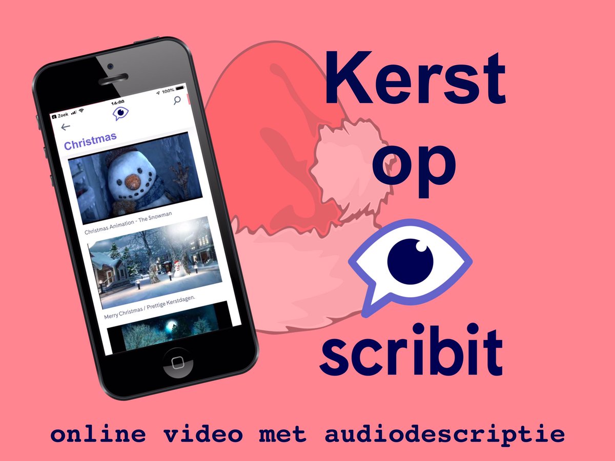 scribittv's tweet photo. Op #Scribit staan heel veel kerstvideo’s met #Audiodescriptie.

Gebruik de zoektermen ‘#Kerst’ of ‘#Christmas’ en er verschijnen in diverse genres leuke beschreven kerstvideo’s: 

⭐️ Animatie
⭐️ Dieren/Natuur
⭐️ Humor
⭐️ Kids
⭐️ Recepten

Voor ieder wat wils!

Veel kijkplezier! https://t.co/54tiewcw0r