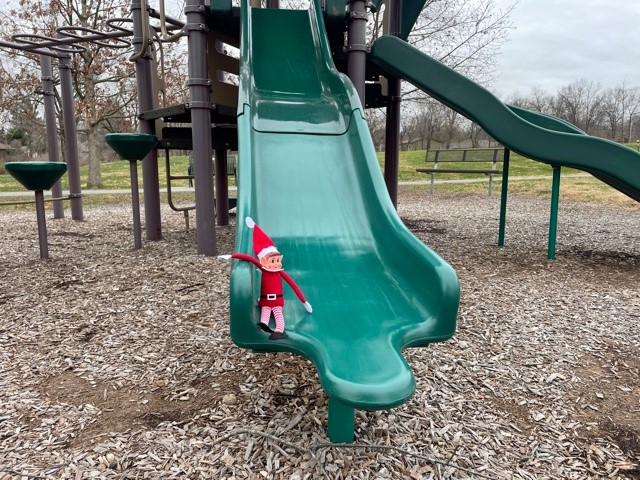 CityofRaytown's tweet photo. Happy Saturday Raytown! Hermey is spending part of his day outside at Kritser park.  Weeeeee!
#RaytownParks
#Raytownmo
#NiceElf https://t.co/FY8IQfcPJ3
