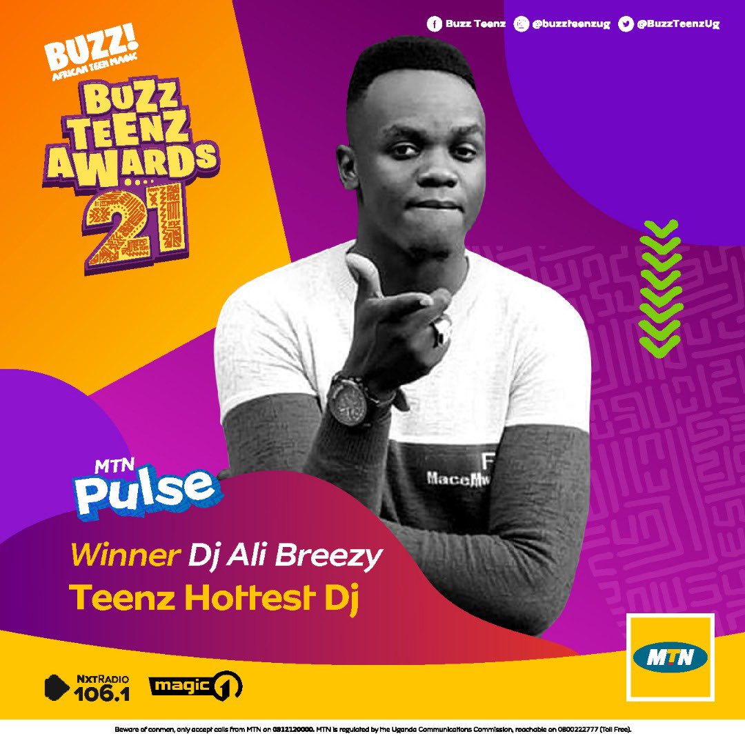 XfmUG's tweet photo. Thank you all for voting. 🙏🥳🎉

🏆 Teenz Hottest Radio Station 
🏆 Teenz Hottest Radio Program 
🏆 Teenz Hottest DJ 
🏆 Teenz Hottest Collabo (Abeggume - @djalibreezy x @eezzymusik) 

#BuzzTeenz #BTA21 https://t.co/fuiTLUQDOg