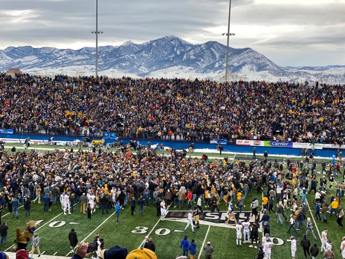 A day later it still seems surreal. I’ve have been fortunate in my career to be in some great environments from Army-Navy, Apple Cup, BYU-Utah, Oregon-Oregon St, Oregon-Auburn National Championship, yesterday was more electric than anything I’ve been to. Awesome! <a href="/MSUBobcats/">Montana State Bobcats</a>