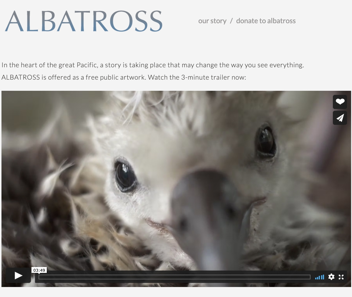 albatrossthefilm.com
As referenced by marine conservationist Atlanta Cook in our latest podcast episode. It helped inspire her to act and campaign more about sewage related debris (SRDs) 
podcasts.apple.com/gb/podcast/nor…
#albatross #SingleUsePlastics #BeachClean #MarineConservation
