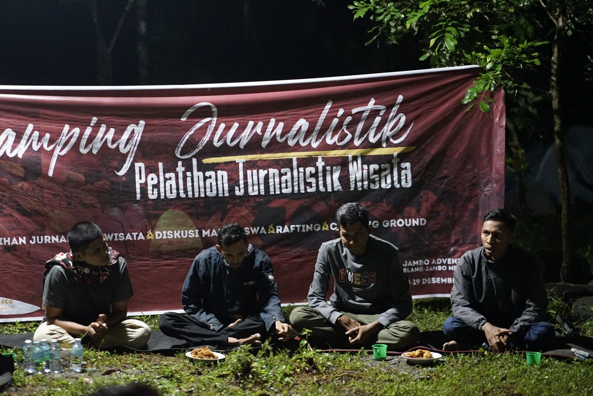 Seru... Camping Jurnalistik di Jambo Adventure Camp, Kec. Manee, Pidie, Aceh. Bersama awak media dan mahasiswa didkung Bid. Pemuda Diaparpora Pidie  

<a href="/iloveaceh/">Komunitas @iloveaceh</a> 
<a href="/AcehtourismID/">Aceh Tourism Travel</a> 
<a href="/blangraweu/">Blang Raweu Eco Park #WisataPidie</a> 
<a href="/genpipidie/">GenPI Pidie #PesonaMudik2019</a> 

#CampingJurnalistik
#CampingPemuda 
#ceritapidie