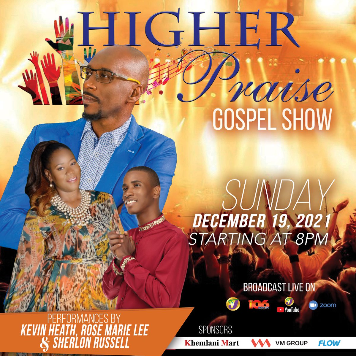 televisionjam1's tweet photo. Your favourite Sunday gospel show is here! Join us tonight at 8 PM for TVJ's Higher Praise on #Zoom and @1spotmedia.
#HigherPraise #TVJHigherPraise https://t.co/DR0q1da2TA