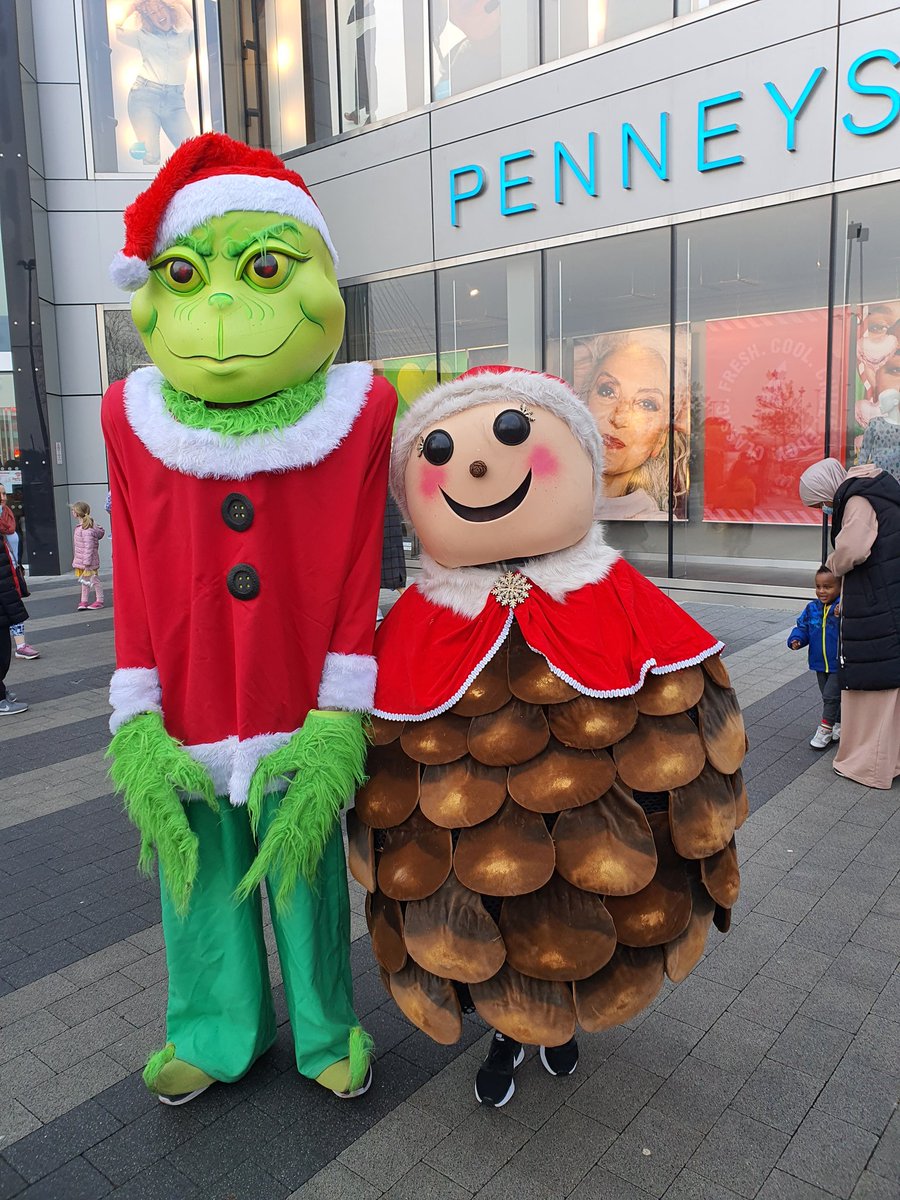Meet Grinch and accorn outside westend entrance of Liffey Valley today. <a href="/atLiffeyValley/">Liffey Valley</a>