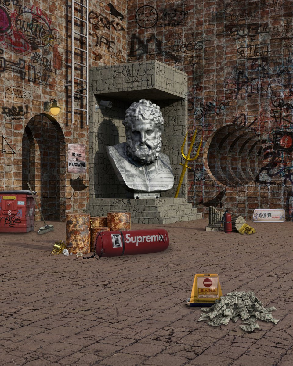 SaintMG1's tweet photo. @sedatbalun @opensea @rarible "Poseidon District"
Much has happened since poseidon was extracted from the seas... Now he rests in a concrete jungle

https://t.co/LUYZr8N2Nt https://t.co/2Ti8jbAQpw