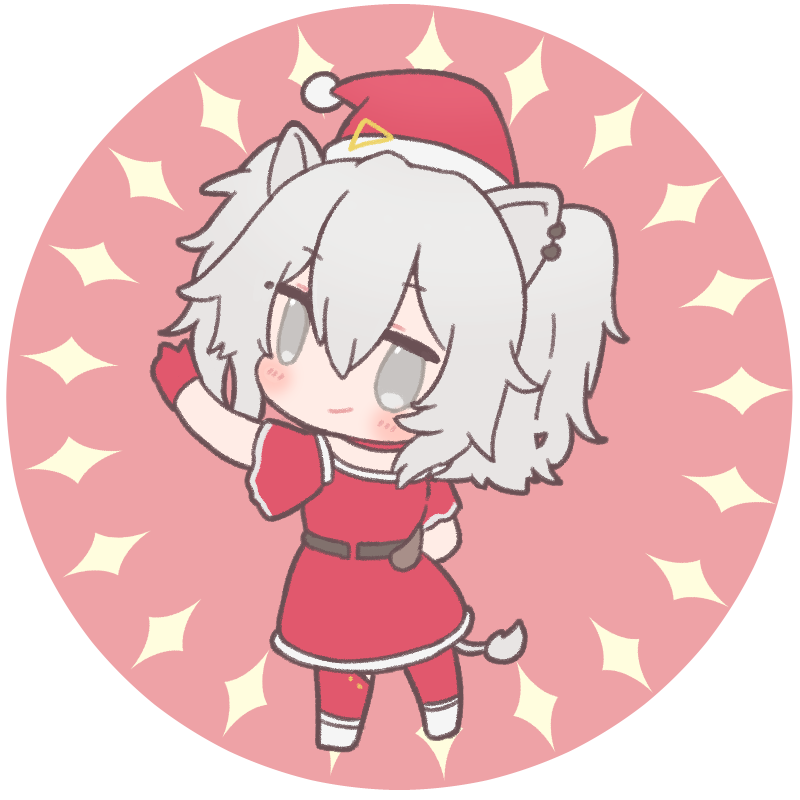 獅白ぼたん 「週末のサンタさん
#ししらーと #ルーナート 」|染宮のイラスト