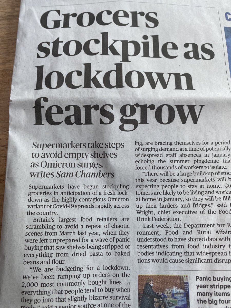 And so it starts … panic buying induced by media