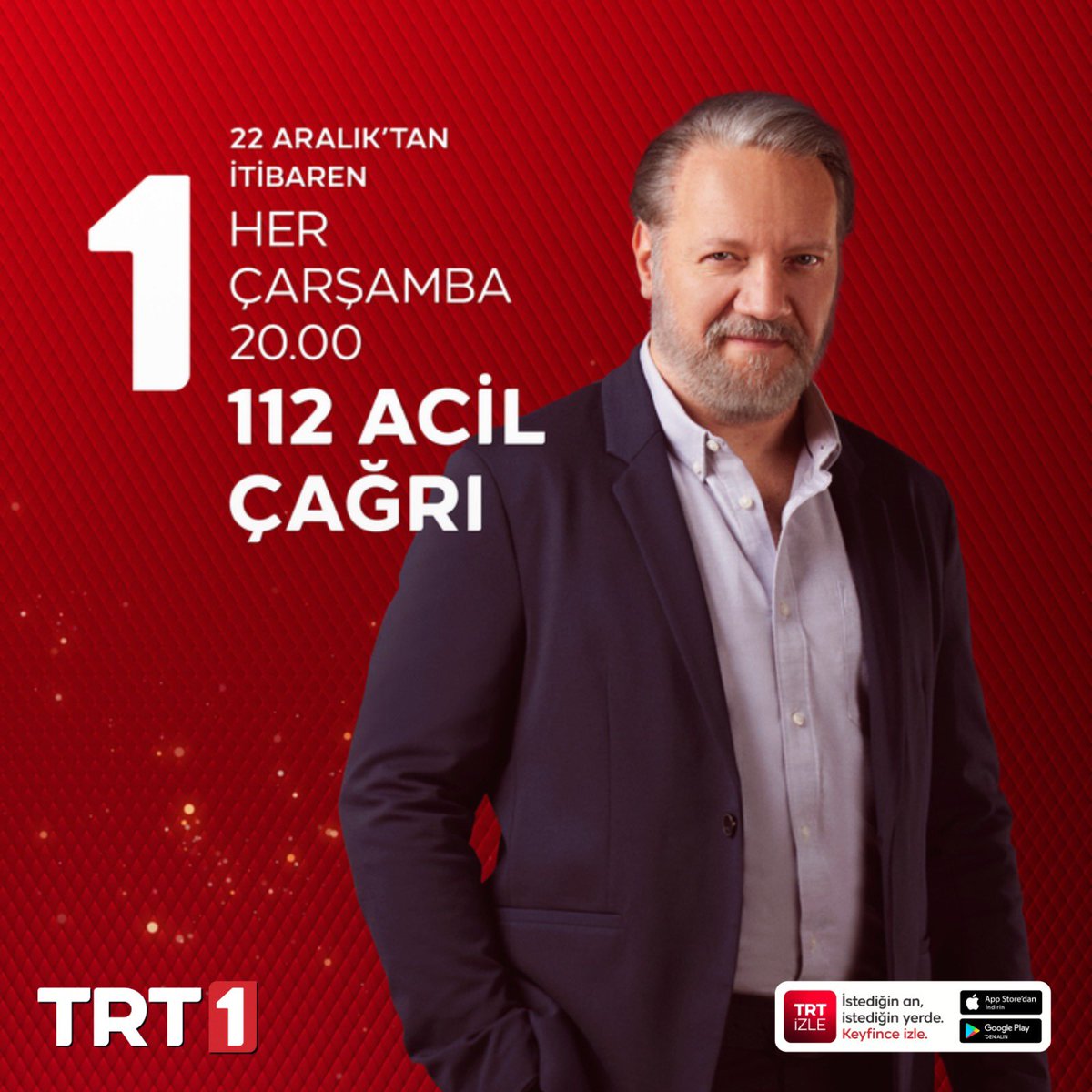 SeraFilmService's tweet photo. Acil çağrı operatörlerinin yaşadığı zor, duygusal ve ilginç anlar Murat Serezli’nin sunumuyla ekranlara geliyor.

#112AcilÇağrı 22 Aralık Çarşamba 20.00’de TRT 1’de başlıyor! @trt1 @MuratSerezli @112acilcagritrt https://t.co/nMffIiGUpq