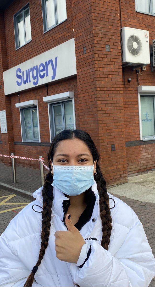 Happy to have got her booster 🥰

Smooth, easy process with our own lovely GP- working on a Sunday to ensure population protected

I won't give advise to do anything which I wouldn't give to my loved ones.

Get your vaccine -please

<a href="/NHSEngland/">NHS England</a> <a href="/BolaOwolabi8/">Bola Owolabi</a> <a href="/NikkiKF/">Dr Nikita Kanani (she/her)</a> <a href="/sajidjavid/">Sajid Javid</a>