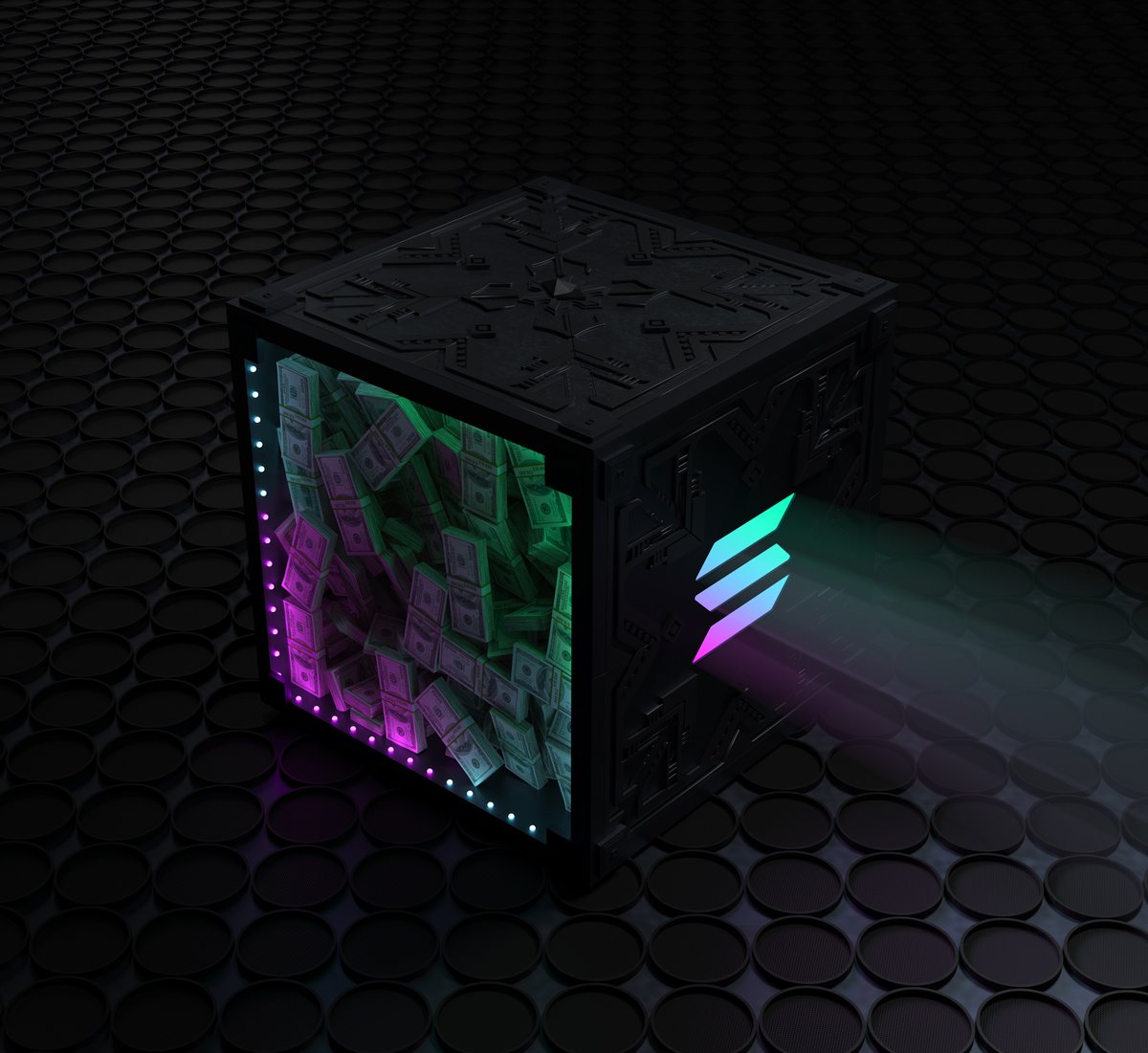 TECbox_space's tweet photo. Our new box style is dedicated to the fastest blockchain in the world - @Solana! https://t.co/k2KWqnnikI
