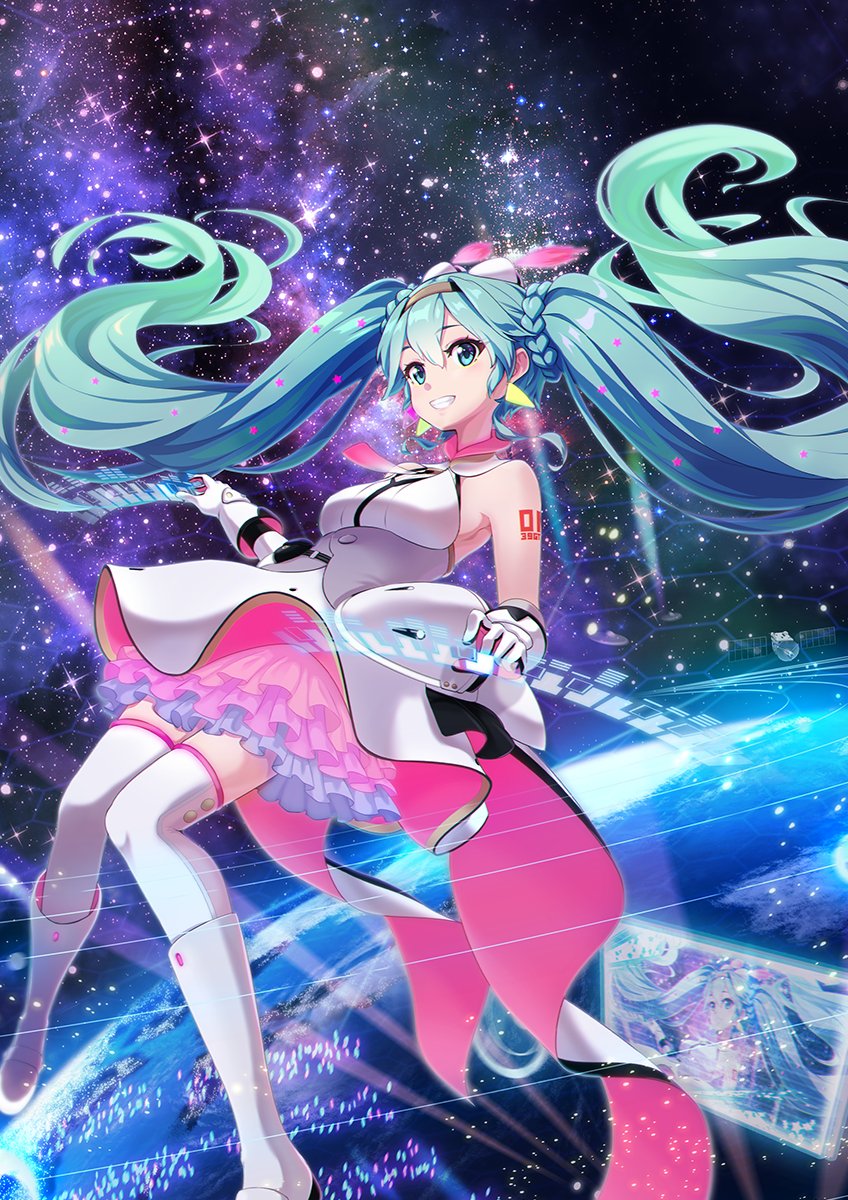 初音ミク「初音ミクGALAXYLIVE2021に入選した作品です #GALAXYLIVE 」|Miu@イラストレーターのイラスト