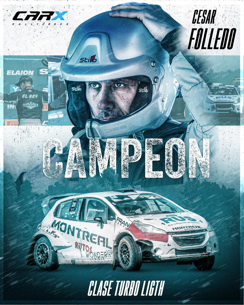 CARXRallycross's tweet photo. #CARXConcepcion 🏆 Salud Cesar Folledo campeón argentino 2021 Clase Light CARX RallyCross. ☝️🏁 https://t.co/aH4KH1Nyv2