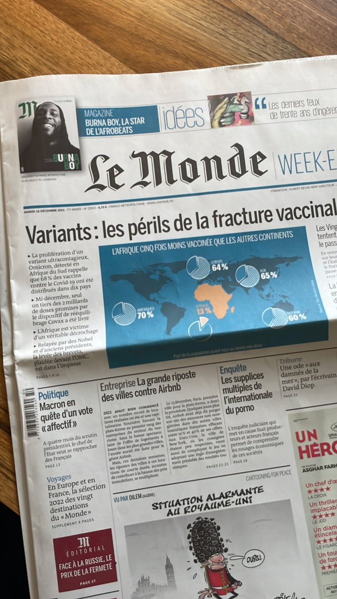 Zyad63's tweet photo. 13% des africains ont reçu une seule dose… Très loin, loin derrière le reste du monde, y compris l’Amérique latine et l’Asie. Vaccination urgence 2022 et surtout les gouvernements doivent en faire la priorité. #Covid_19 https://t.co/Y6Bv22Ii54