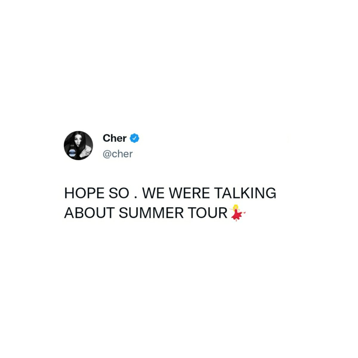 TCherUniverse's tweet photo. 🚍🎤 | @Cher reveals plans for a 2022 summer tour!

— Is she going to resume the Here We Go Again tour or is she planning a new tour to promote a new album, like she usually does?! https://t.co/T7xRBbpBbH