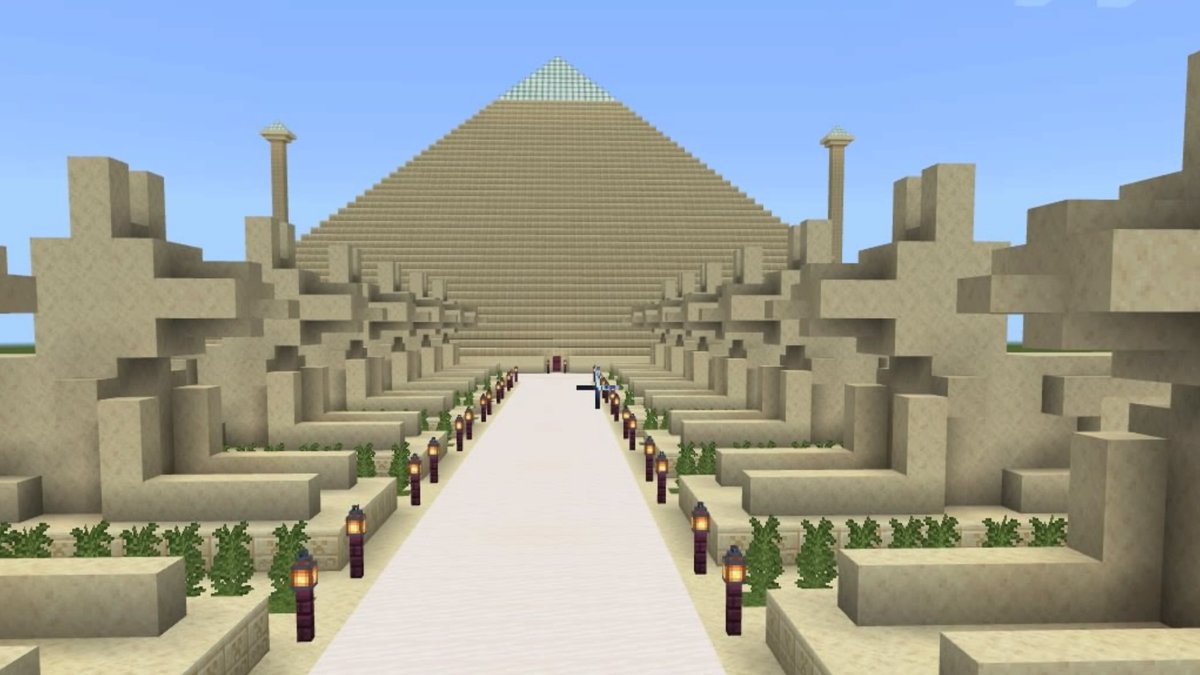 happy_cat_lady's tweet photo. My Minecraft world. It's a work in progress. Love the mystery of Egypt @Minecraft #minecraft #minecraftscreenshot https://t.co/n82ewx7b5i