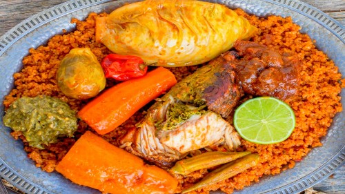 souefmo_elamine's tweet photo. Le #Ceebujen figure dorénavant sur la liste du patrimoine immatériel de
l'@UNESCO_fr.

Cet art culinaire originaire est fait à base de riz et de poisson d’où l’expression qui signifie littéralement « riz au poisson ». 

Félicitations au Sénégal 🇸🇳 ! 👏👏
@Macky_Sall @PR_Senegal https://t.co/fVbxTV0MxB