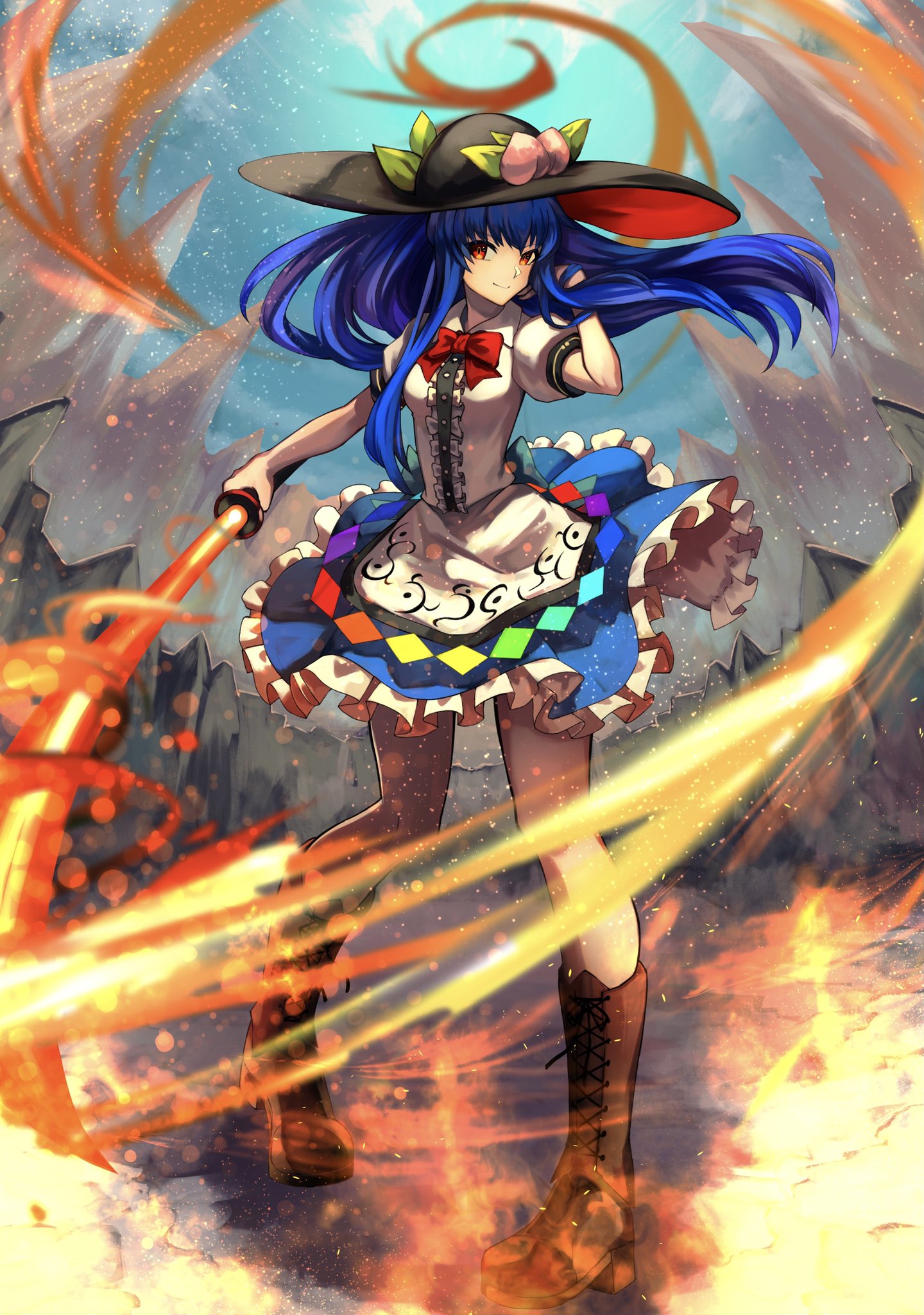 Revy Rt Teo Illust 天子ちゃん 東方project 比那名居天子https T Co J4hdt4xb Twitter