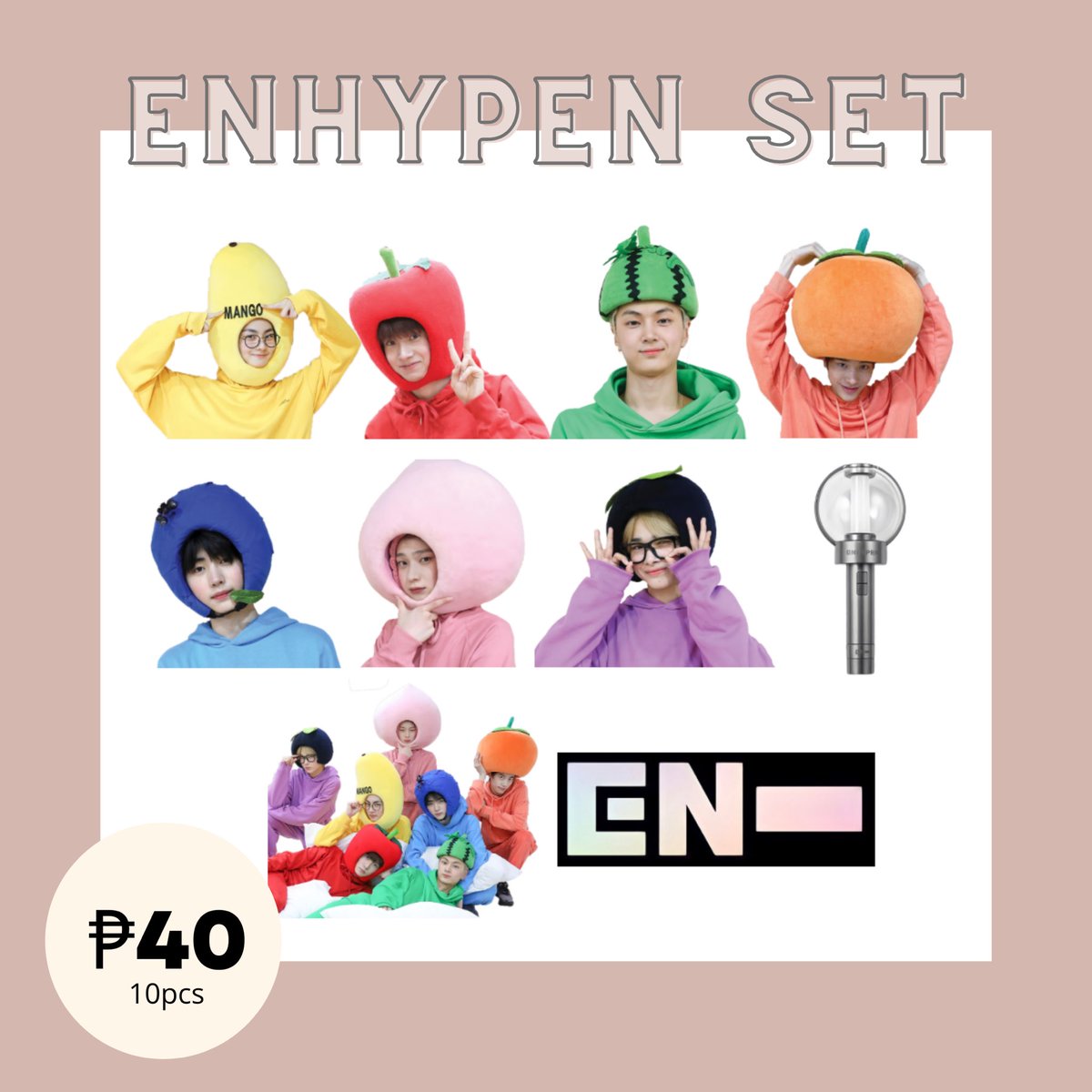 kstickco's tweet photo. ENHYPEN sets still available! 

Shop link: https://t.co/oaymAwnHkH https://t.co/8bcRYsUuYS