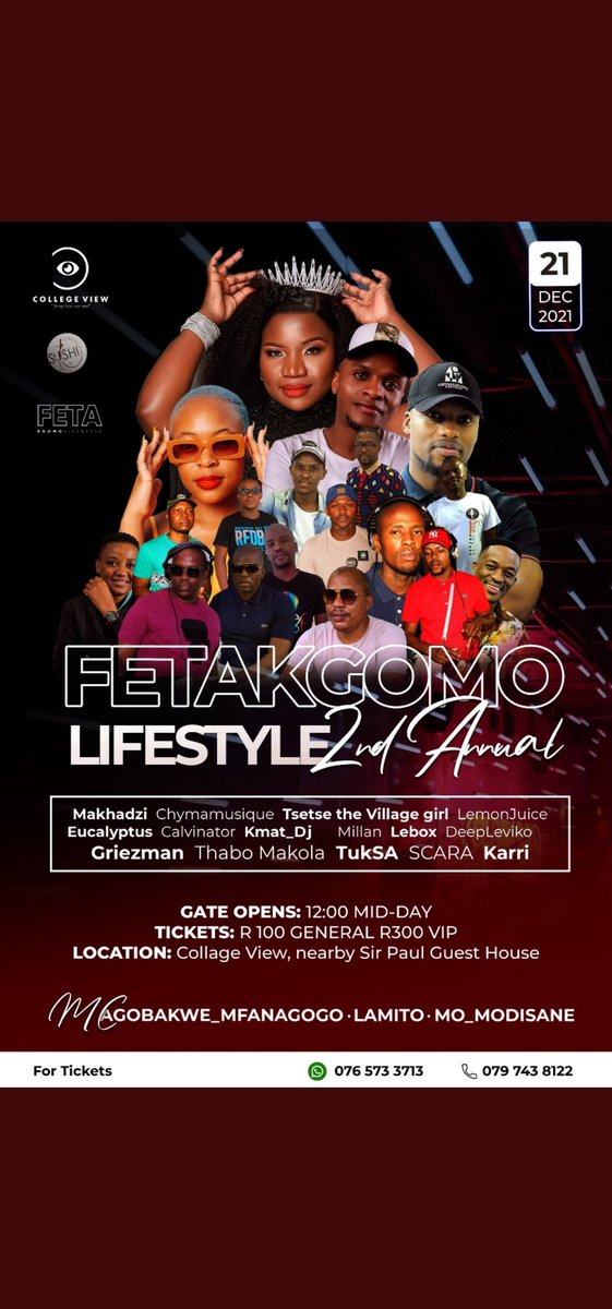 LKeletjo's tweet photo. #FetakgomoLifestyle 2nd Annual
2days left ....LetsssssssssGooooooo💃💃💃💃💃 #CollegeView📌 https://t.co/GoFA2KOs4h