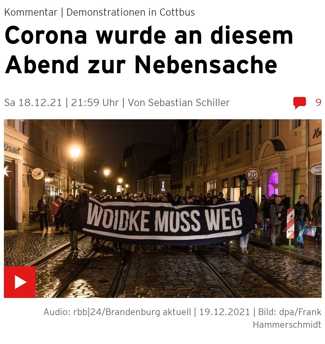pia_lamberty's tweet photo. "Von Umsturzfantasien war die Rede, Polizisten wurden beleidigt & angepöbelt, teils attackiert. Es gab auch Aufrufe, das rbb-Team zu jagen & zu verprügeln. Was sich in Cottbus abgespielt hat war eine völlige Enthemmung bei den Demonstranten – mit Corona hatte das nichts zu tun. https://t.co/A1UmsCw6LW