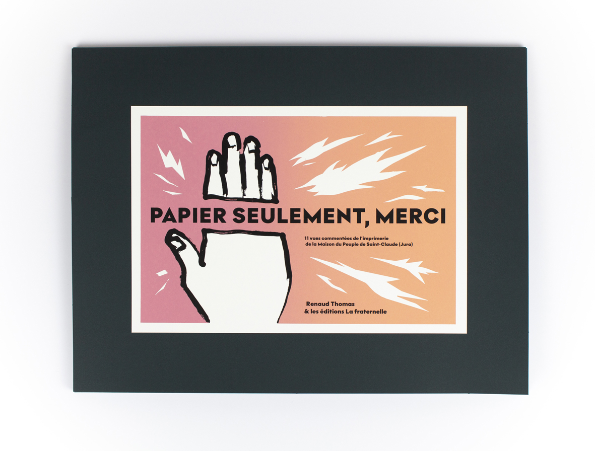 arbitraire_ed's tweet photo. Et en buvant un petit vin chaud, vous pourrez voir l'exposition toujours sur nos murs de "Papier seulement, merci" de Renaud Thomas. Une collection de vues commentées de l'imprimerie de la Fraternelle à Saint-Claude. https://t.co/LOP9VS2fbP